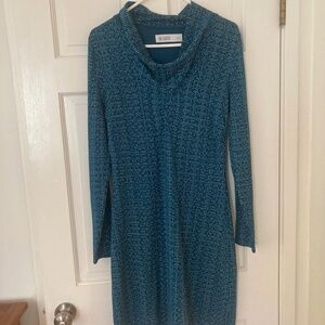 Carve Designs - Long Sleeve Dress with Cowl Neck - size medium